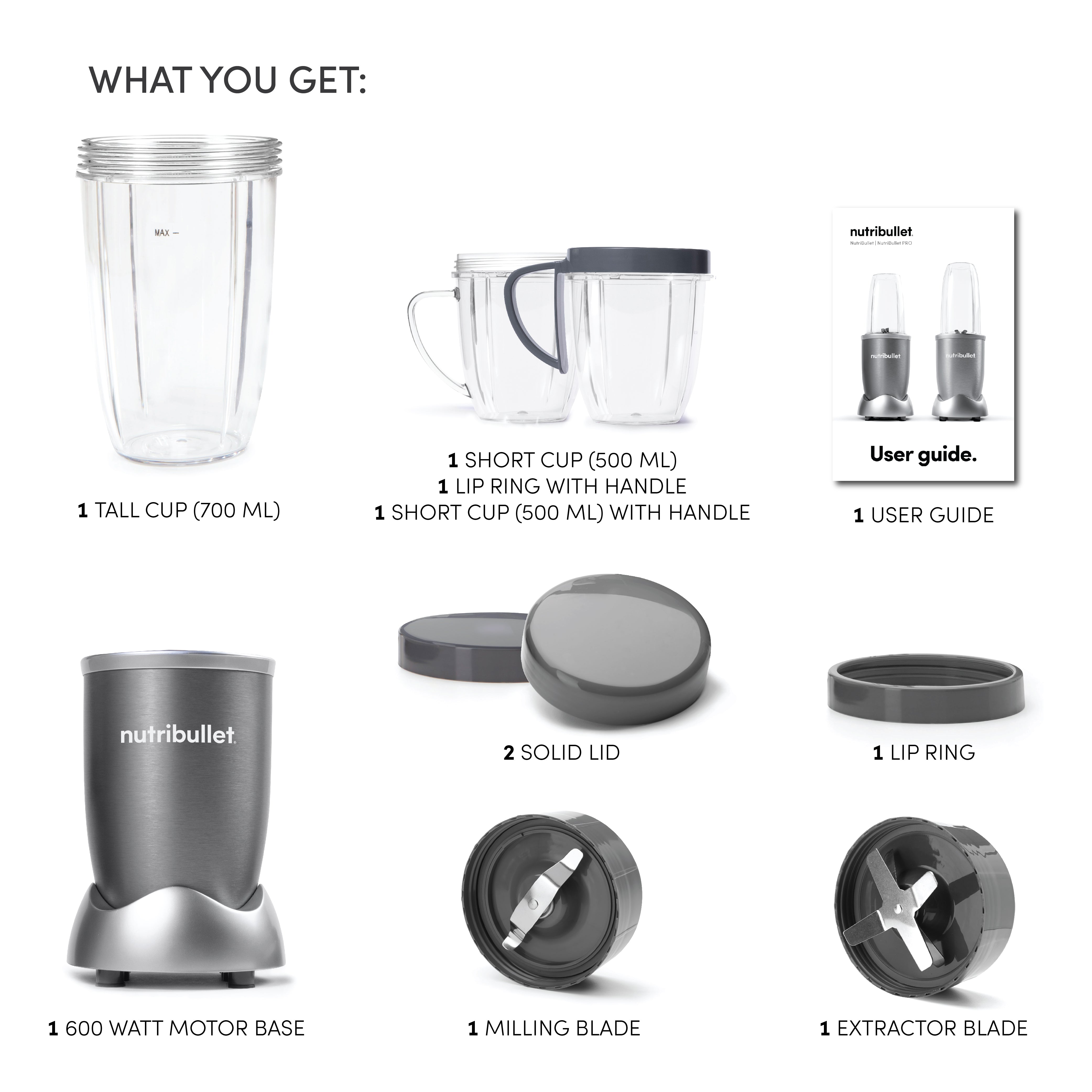 NUTRIBULLET 600 12PC GREY