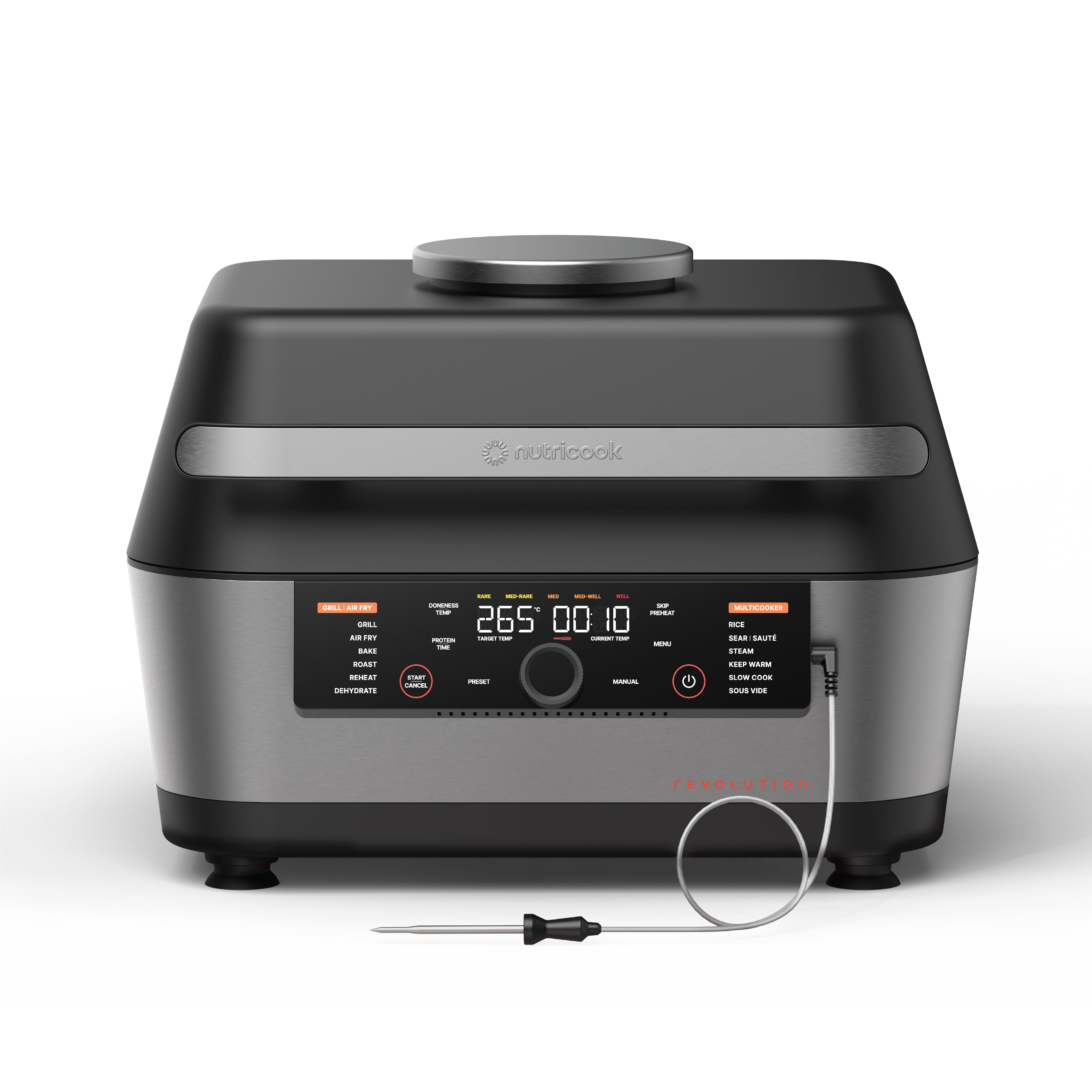 NUTRICOOK REVOLUTION 3 in 1 AIR FRYER GRILL